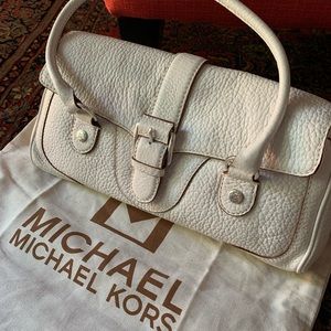White Leather Michael Kors Handbag